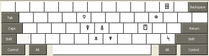 APL keyboard used by APLOxy