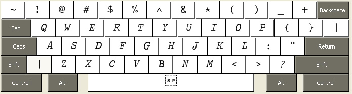 APL keyboard used by APLOxy